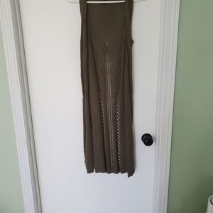 Sleeveless Maxi Cardigan